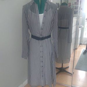 Modcloth Shirtdress with liner, Med, black and white plaid $20